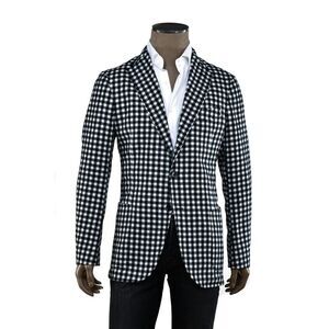Sartorio Gingham Cashmere Sport Jacket